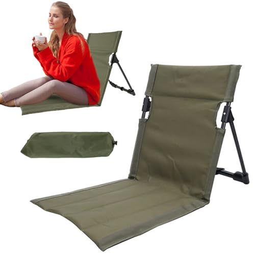 KQWVZ Sterilla De Playa con Respaldo, Esterilla De Playa Plegable, Tejido Oxford Esterilla Plegable Playa con Funda de Transporte, Respaldo Playa Plegable para Pesca Barbacoas Senderismo Playa Jardín
