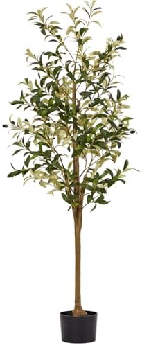 5ft Artificial Olive Trees Indoor, Faux Olive Tree 5 Feet Fake Pl...