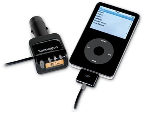 Kensington 33199 Digital FM Transmitter and Auto Charger for iPod (Black)
