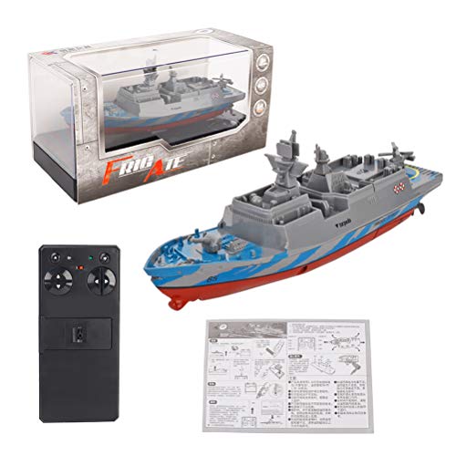 Toyvian Remote Control Warships Battleship RC Aircraft Carrier Ship Boat Model Speedboat Water Toys