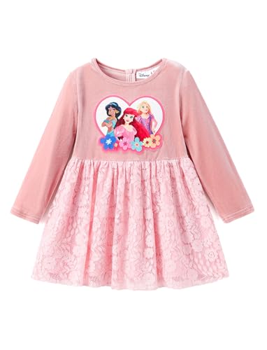 Image of Disney Princess Frozen Elsa Minnie Stitch Toddler Girl Tulle Tutu Dress Ruffle Sleeve Mesh Summer Birthday Party Clothes 2-9Y