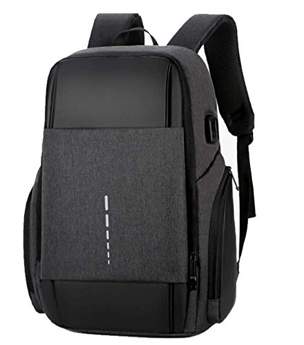 Flash Deals - 70% OFF Jelani Travel Laptop Backpack with USB Charging Port for Men and Women Business Anti Theft Slim Durable Ultralight Laptops Backpack Water Resistant College School Computer Bag Fits 15.6 Inch Notebook (Gray and Black)