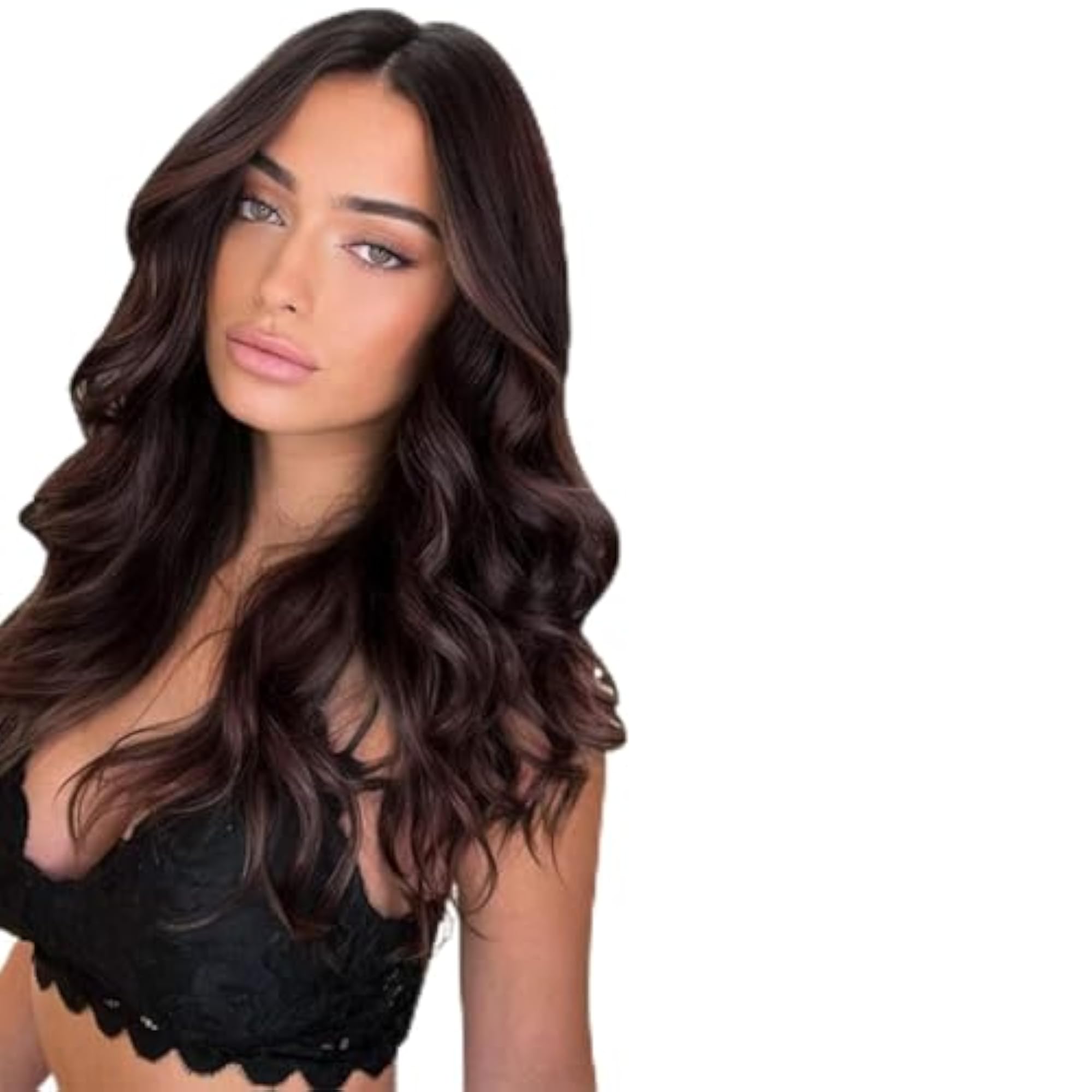Clip in Hair Extensions 7 PCS Full Head 20 inch Curly Wave