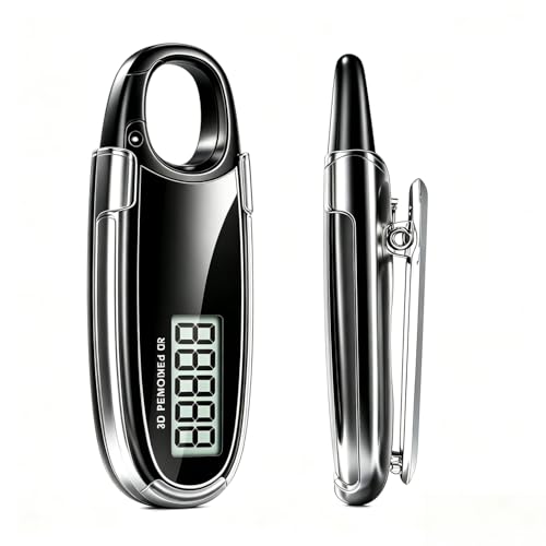 Simple Step Counter Walking 3D Pedometer with Clip & Lanyard,