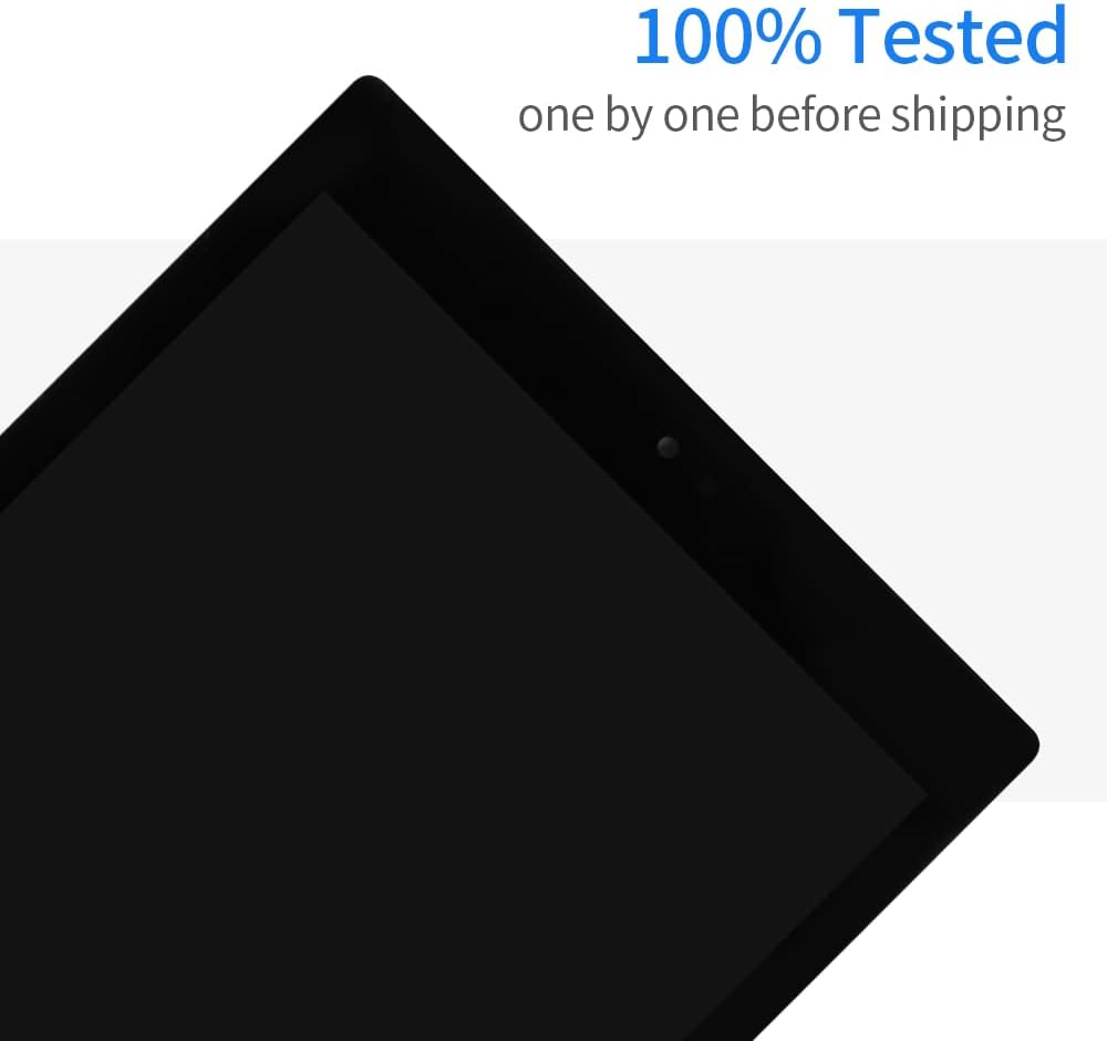 Screen Replacement for Amazon Fire HD 10 HD10 2019 9th Gen M2V3R5 LCD Display Touch Screen Digitizer Assembly Matrrix Full Glass Panel Lens Kits with Free Repair Tools (Black)