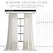 Natural Linen Curtains 84 Inch Length for Living Room 2 Panel Pocket Drape Light Filtering Semi Sheer Cream Country Rustic Farmhouse Boho Curtain Bedroom Pinch Pleated Look Ivory Color Back Tab