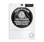 Hoover H-DRY 350 Asciugatrice 9 Kg, Pompa di Calore, Libera Installazione, 85 x 60 x 58,5 cm (AxLxP), Classe D, Controllo Wi-Fi + BLE, App hOn, 16 Programmi, Bianca - HR EH9N2TBE-S