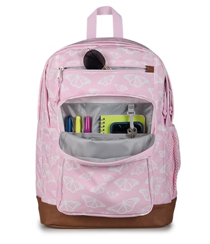 Image of JanSport Cool Backpack with 15-inch Laptop Sleeve, Large Computer Bag Rucksack with 2 Compartments, Ergonomic Straps, Flutter By