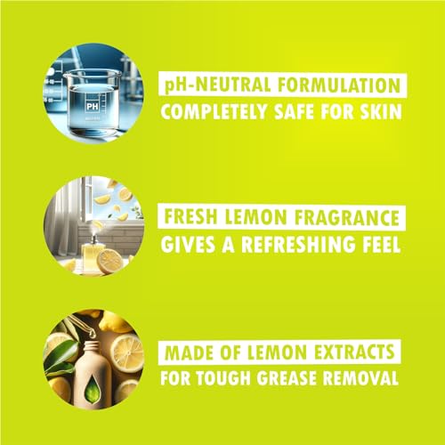 Image of Dish Wash Liquid Gel 5 Litres Refill Pack, Fresh Lemon Fragrance, Leaves No Residue, Grease Cleaner for All Utensils, Dishwash Liquid Kitchen Soap - 5 Litre