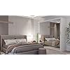 ELUKS SKY Double Sliding Doors Wardrobe with Mirror Drawers Furniture for Bedroom Living Room and Hall Wardrobe Organizer Width 100cm/120cm/150cm/180cm/200cm (White, 200cm) : Amazon.co.uk: Home & Kitchen