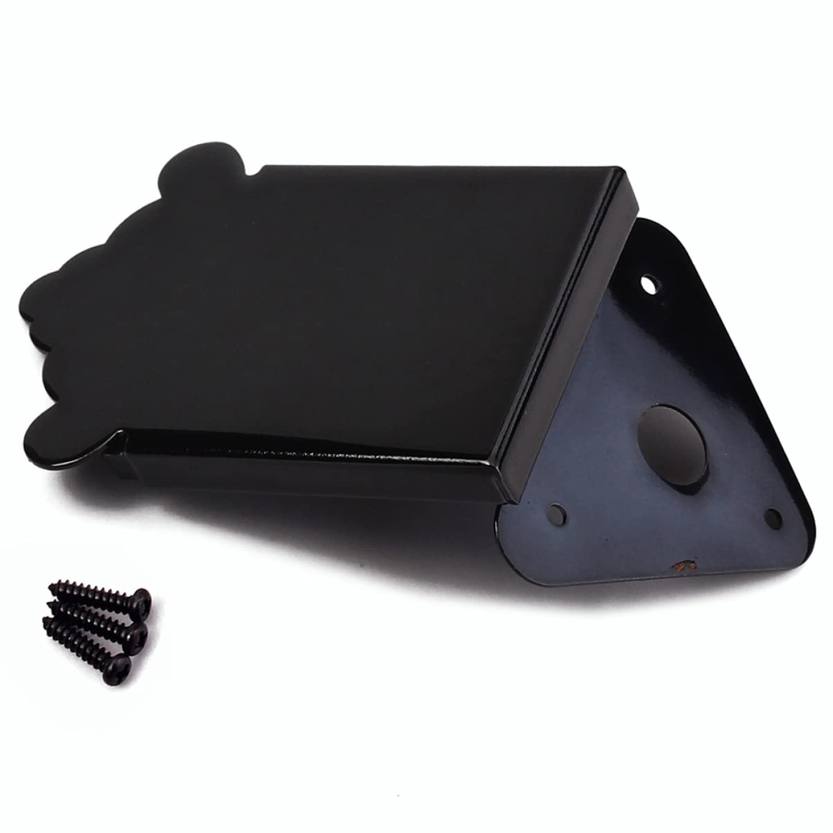 Metal Mandolin Tailpiece Schwarz Langlebiger Saitenhalter Mit Schrauben Für Mandolinen Und Gitarren Installieren Verbessert Und Sustain