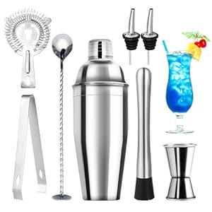 Talifoca 8-teiliges Cocktailshaker Set Edelstahl
