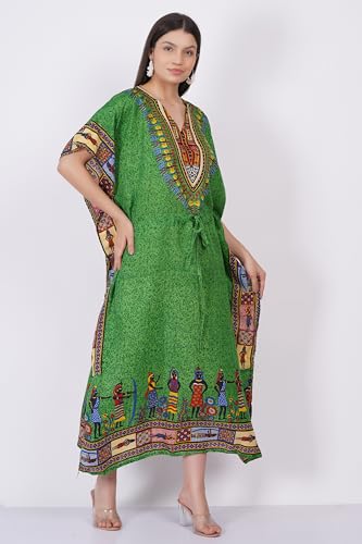Women African Kaftan Maxi Swimsuit Beach Cover Up Nightwear Loungewear Casual Dress Ladies Free Size3