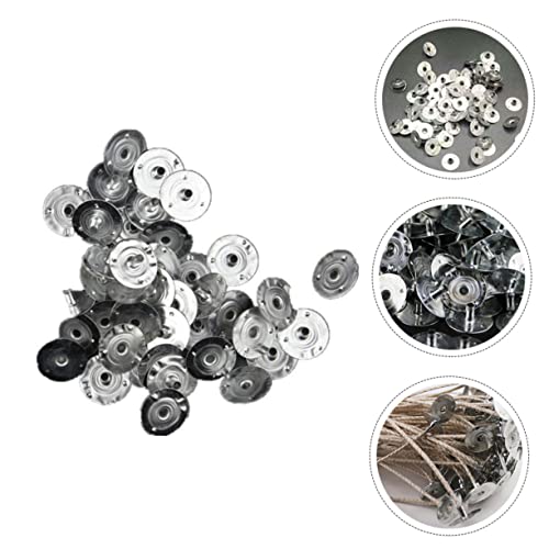 400 piezas soportes metálicos para mechas de vela miniatura 6