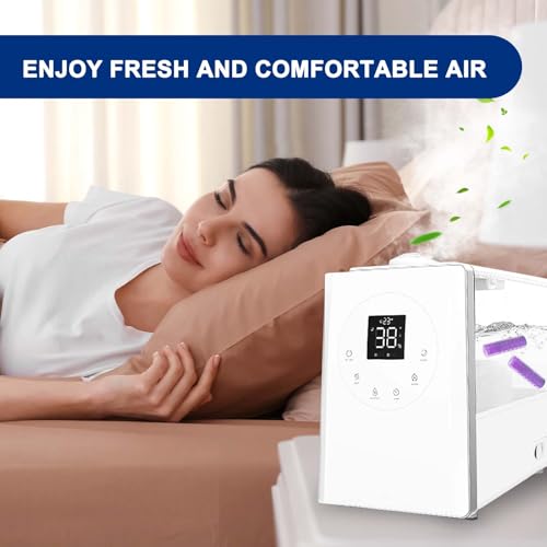 Image of Humidifier Replacement Filters for LEVOIT Top-Fill LV600S LV600HH OasisMist450S OasisMist6000S | 20 Pack Humidifier Pads + 2 Pack Humidifier Tank Cleaners