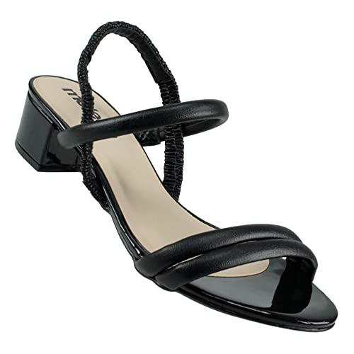 Sandália Moleca Tiras Feminino, Preto, 35