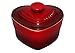 Le Creuset Stoneware Heart Ramekin with Cover, Red