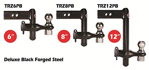 Trimax Trz12Pb Black 12" Powder Coat Drop Htich #TOP2