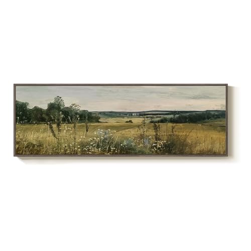 Extra Large Framed Landscape Rustic Wall Art for Living Room,