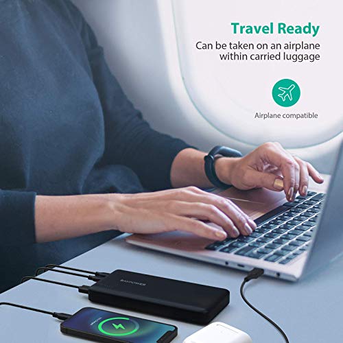 Portable Charger RAVPower 26800mAh 30W PD USB C Power Bank High-Capacity Power Delivery External Battery Pack with Fast Recharged for MacBook Air iPad iPhone 12 11 Pro Max SE S10 Nintendo Switch