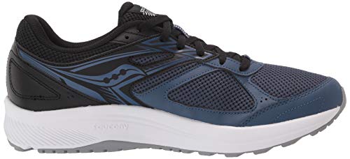 Saucony Mens Cohesion 14 Road Running Shoe, Blue/Black, 11.5 Us #TOP5