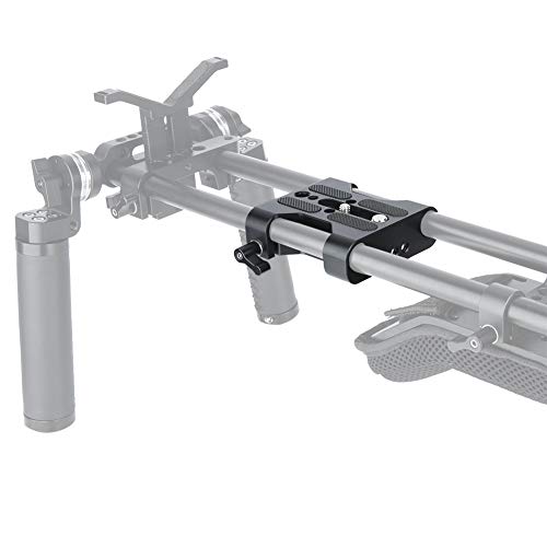Niceyrig Multipurpose Camera Base Plate With 15Mm Rod Rail Clamp For Dslr Rig Support System #TOP2