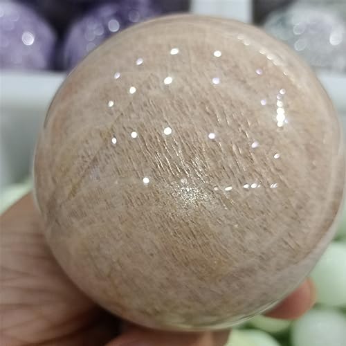 Orange Moonstone Ball Crystal Home Decor Gift Ornaments (Size : 300-350g)