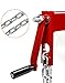 QWORK Engine Load Leveler, 4000lbs Laod Capacity, Heavy Duty Steel Engine Hoist Leveler Shop Crane Lift Hoist with 2 Chains, Red