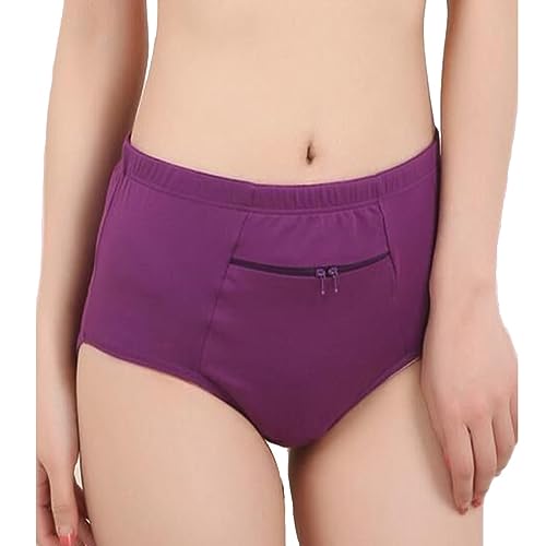 Culotte coton fermeture éclair cachée sous-vêtements boxeur respirant