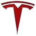 Logo Decal Overlay Stickers for Tesla Model 3 (2017 to 2023), Standard Wrap, 11-pc Set (Gloss Red)