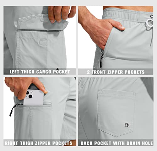 Kayrth Men's Swim Trunks Quick Dry Board Shorts with 5 Pockets Swimsuit Swimwear for Men - No Mesh Liner4