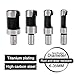 HOHXEN 4pcs Carbon Steel Wood Plug Hole Cutter Drill Bits Set 1/4