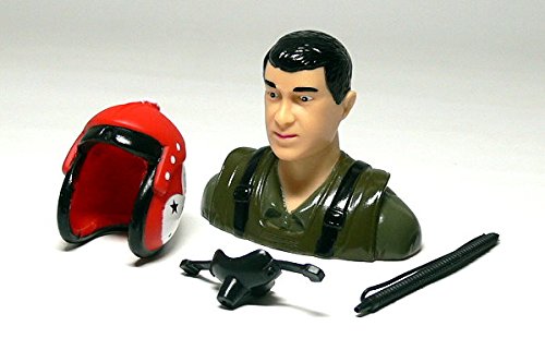 Modèle de pilote d'avion de guerre rouge RC 68x57mm Édition Complète Apps PF221