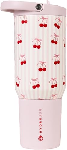 Miniatura 17 de HydroJug Sport Botella de acero inoxidable con popote, aislada al vacío, de 40 onzas, a prueba de fugas, diseño ergonómico, reutilizable, apta para