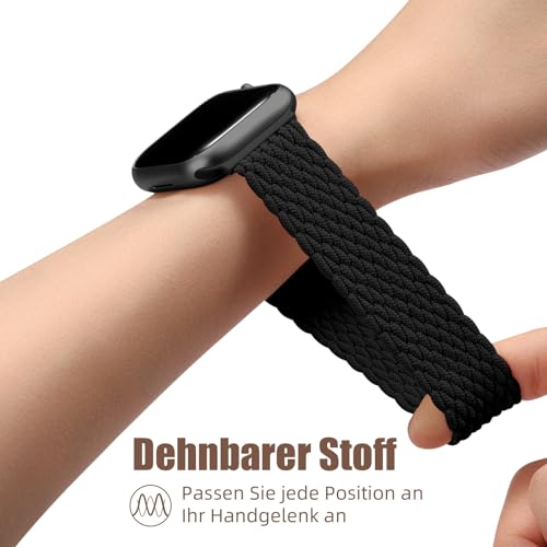 Oielai Geflochtenes Band für Apple Watch Armband 44mm 46mm 45mm 42mm 49mm – Ansicht 4