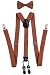 ORSKY Pre Tied Bow Tie Clip-on Suspenders and Pocket Hanky Set for Men