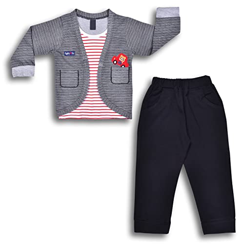 Image of Wish Karo Cotton Clothing Sets For Baby Boys-(bt76nw)