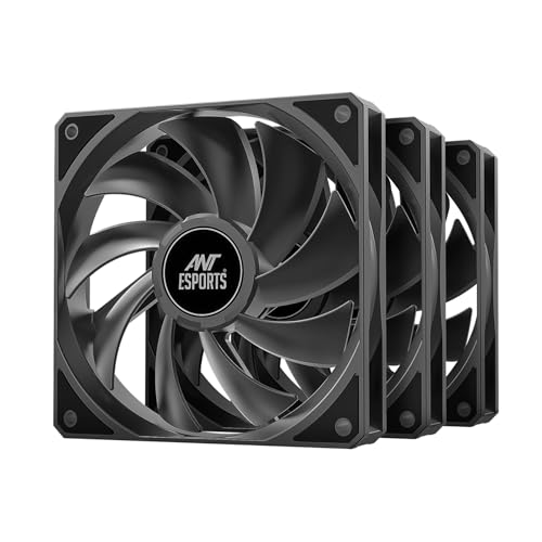 Ant Esports Darkflow 120mm 3 IN 1 Case Fan Kit - Black, High Static Pressure, PWM Control, 1800 RPM, 73.6 CFM Airflow 2 412VUz2G7WL