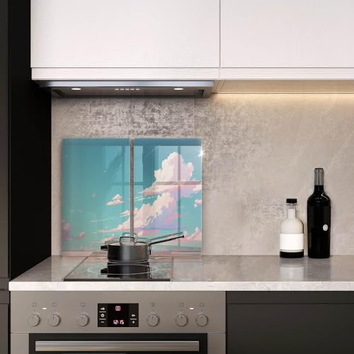 Planche à Découper Induction Résistante Wallfluent Lot de 2 Protège-Plaque Cuisine Fée - 4