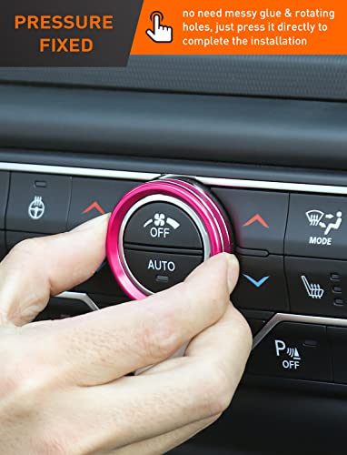 image for Savadicar Climate Control Panel Knob Trim Kit & Light Control Switch C