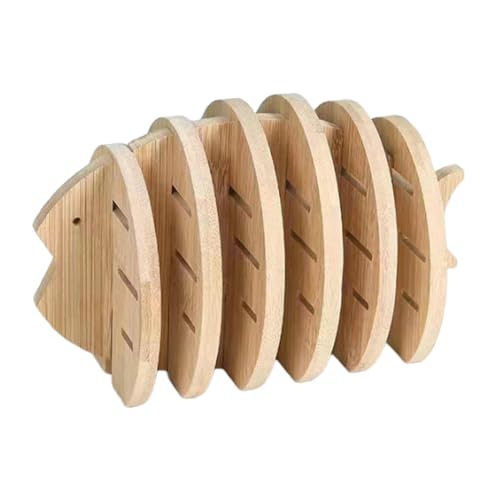 sottopentola antiscivolo sottopentola bruciare sottopentola pesce sottopentola tappetino in legno tappetino da tavolo sottobicchiere set caldo tappetino carino animale sottopentola