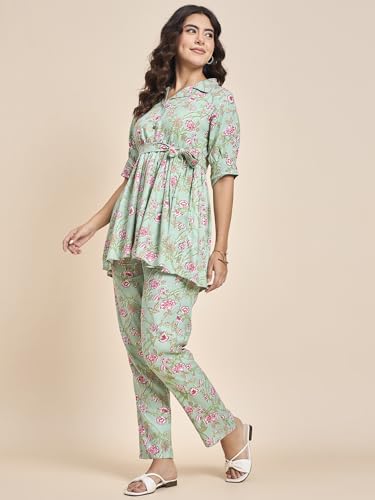 Image of Truvon Fashions Women's Co-Ords Set, Kurta and Pant Set