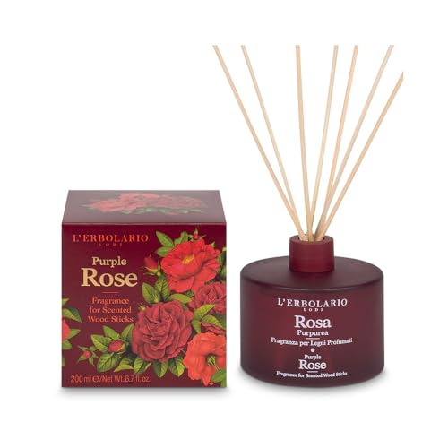 Rose Purpurea parfum pour bois contre les mauvaises odeurs mikados 200 ml