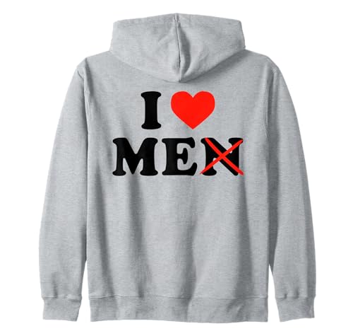 I Love Me - Funny Self Love Heart Men Humor Statement Lema Sudadera con Capucha