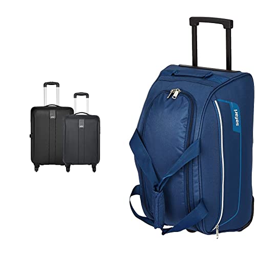 Image of Safari Thorium Sharp Anti-Scratch Combo Set of 2 Small, Medium Polycarbonate Check-in 4 Wheel Hard Suitcase