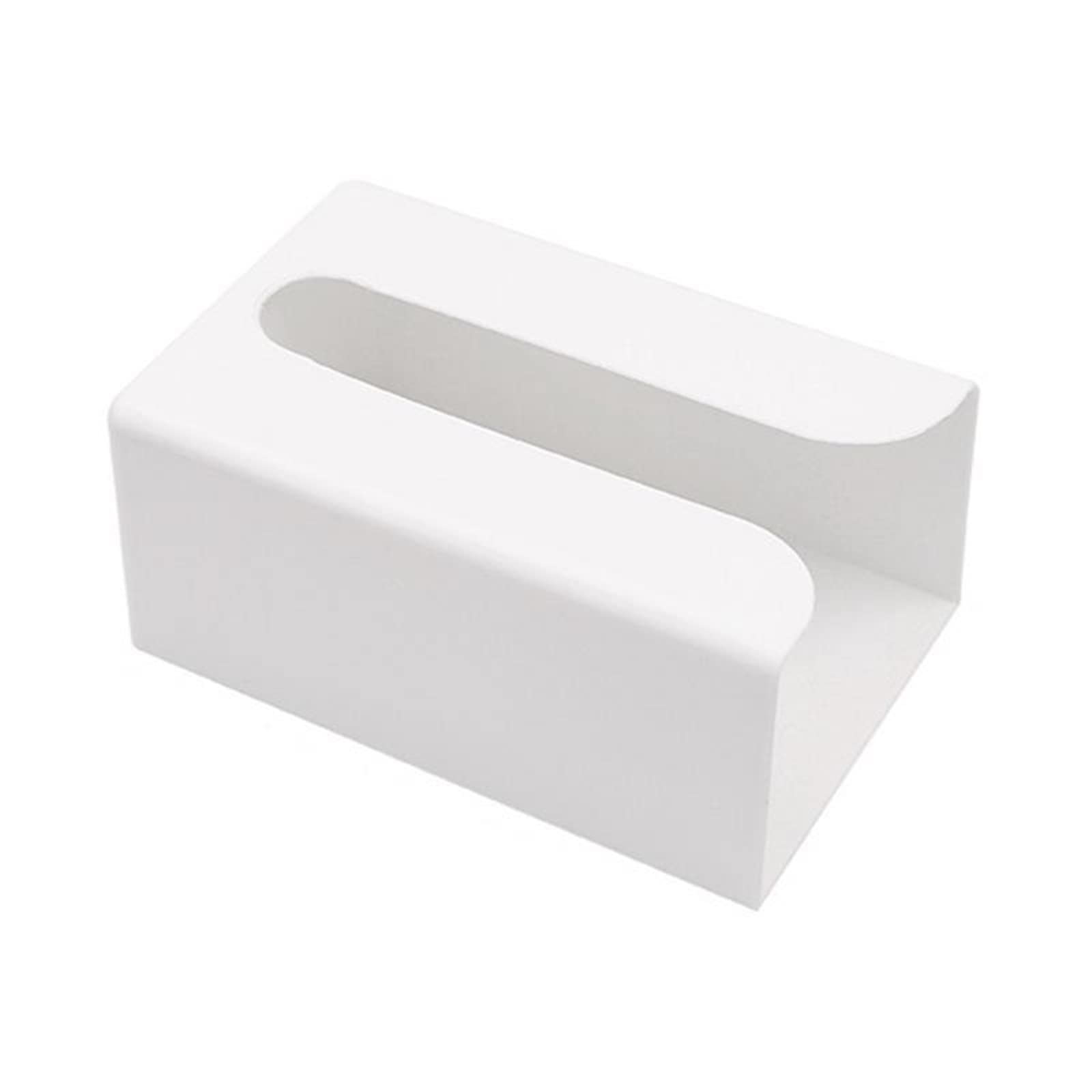 Soporte para caja de pañuelos de pared organizador de servilletas blanco para hogar