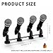 Musiin Microphone Mount, 4-Microphone Mounting Bar Pair with Standard Thread, Fits Most Mic Stands and Boom Arms, Suitable for Studio Recording, Choir Rehearsals, Podcasting and Live Performances