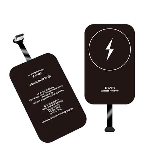 Wireless Charging Receiver and Adapter, Qi Wireless Charger Receiver Module, Suitable for Google Pixel 3A XL, Samsung Galaxy A13/A14/A15/A42, LG, and Other USB-C Phones.