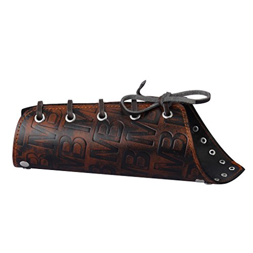 Homyl Cyberpunk Faixa de pulso masculina com cadarço estilo punk com punho e braçadeira