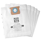 Tomkity 5 Packs Type F 9066233 VF2005 Collection Filter Bags for Shop Vac 10-14 Gallon Vacuum, Part...